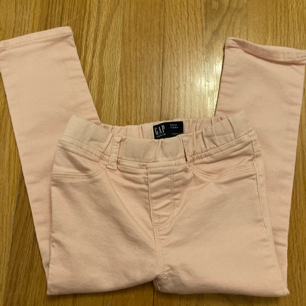 EUC Gap Girls Sz 5 Light Pink Jegging Crop